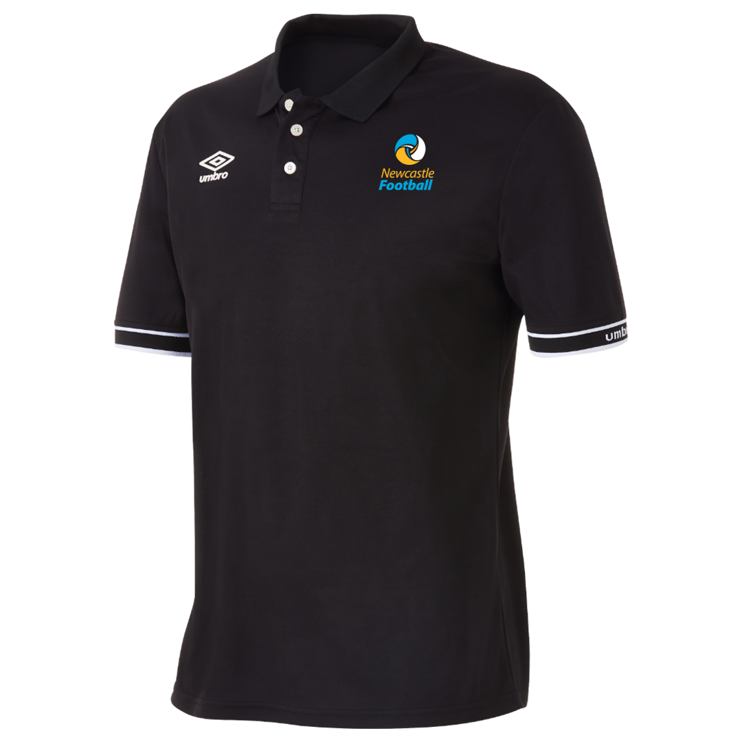 Newcastle Football Legacy Polo Black