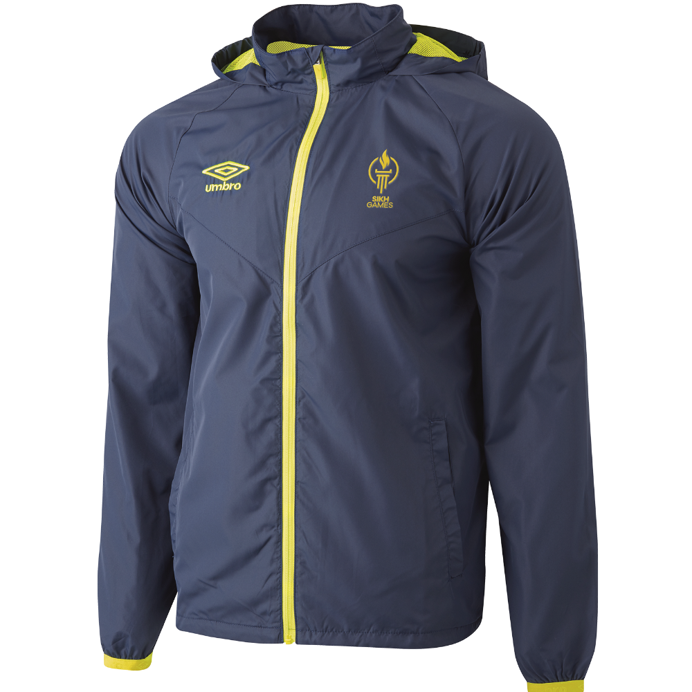 Australian Sikh Games  Elite Shower Jacket Navy/Fluro