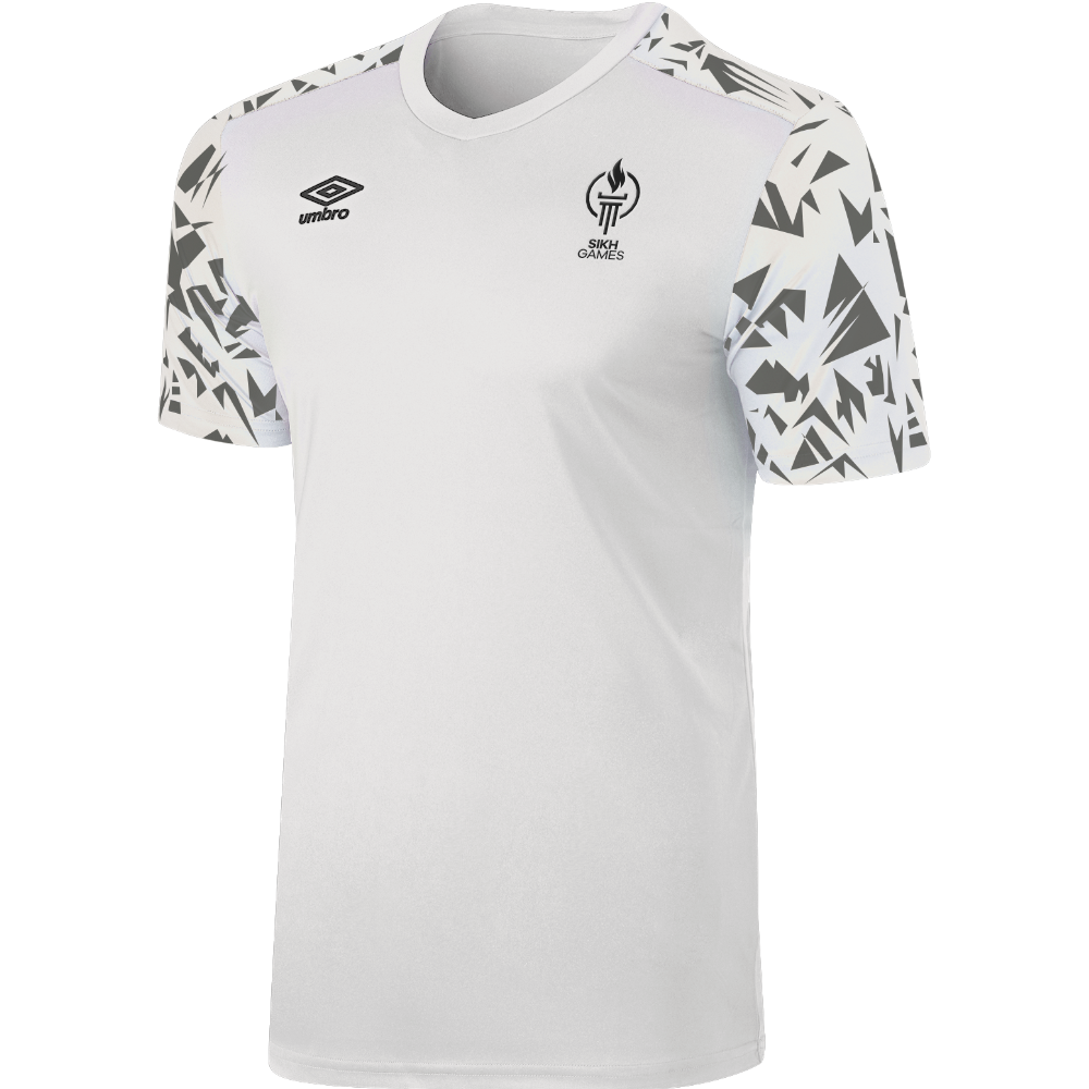 Australian Sikh Games Scatter Jersey White/Grey