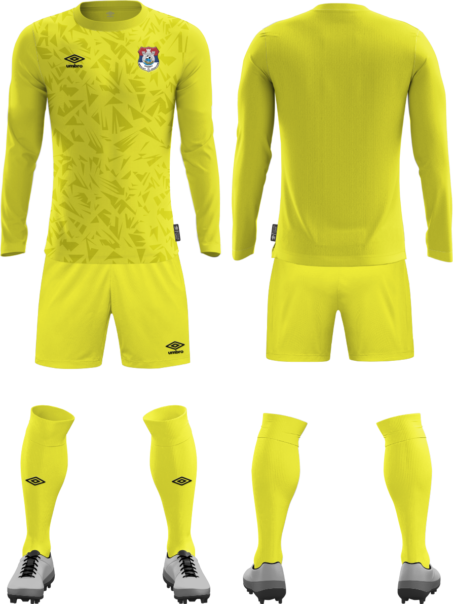 White City SC Mens Goalkeeper Shorts 2 off Yellow and Orange
