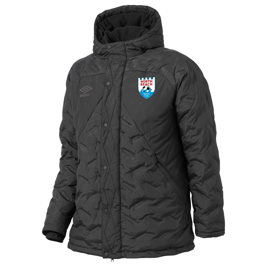 North Beach Soccer Club Insulated Padded Jacket Black