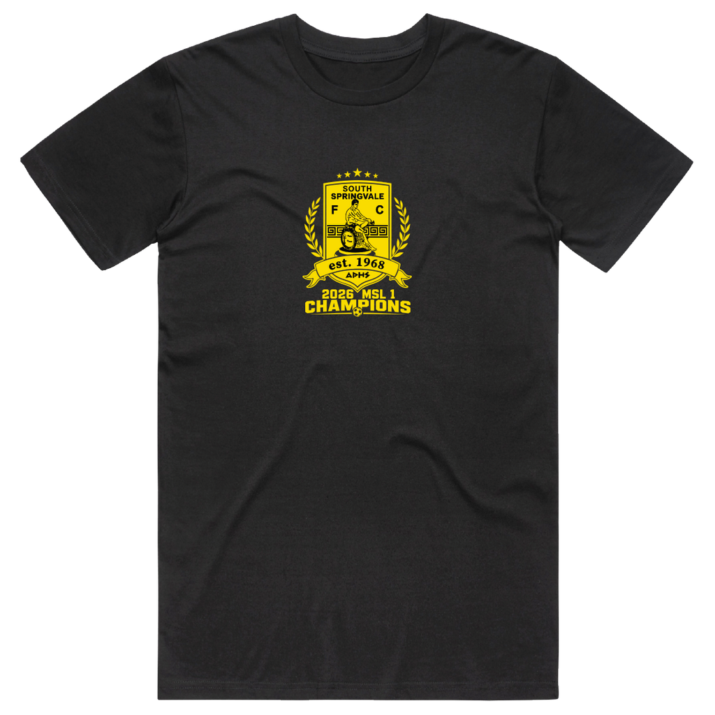 South Springvale Champions Cotton Tee Black